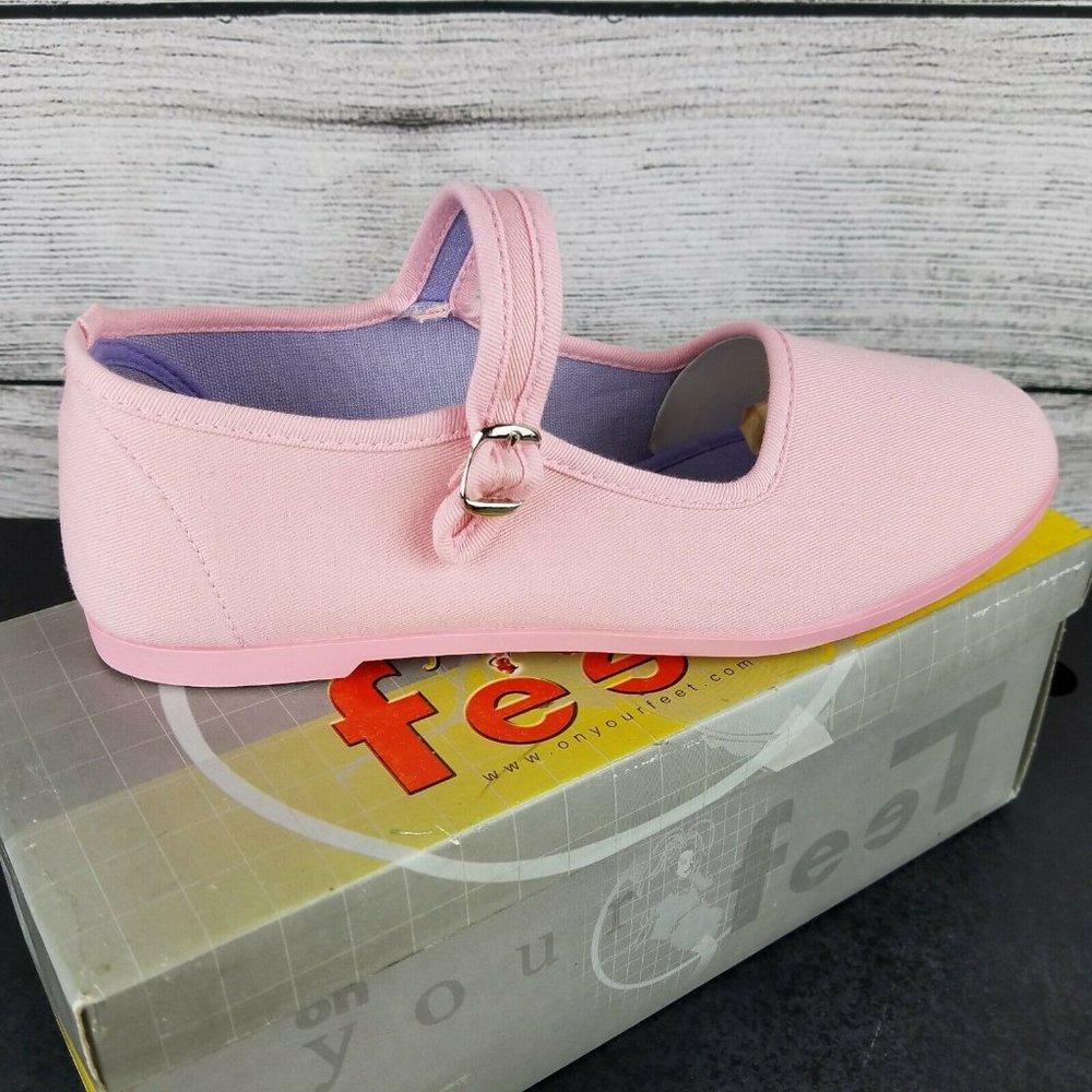 NEW CL Pink Slippers KUNG-FU Shoe Mary Jane…